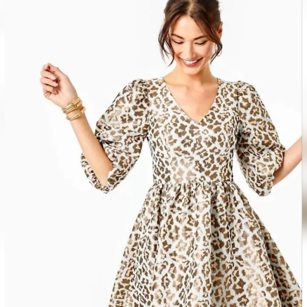 Lilly pulitzer  lepord dress